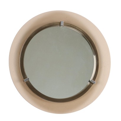 Miroir Veca en Métal et Verre Italie Années 60