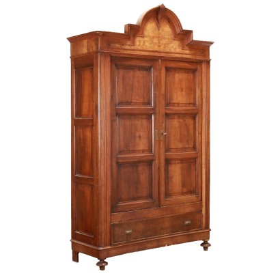Antiker Schrank Umbertino Walnuss Ende des XIX Jhs Walnuss
