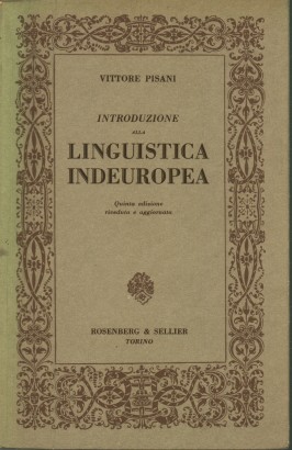 Introduzione alla linguistica indoeuropea
