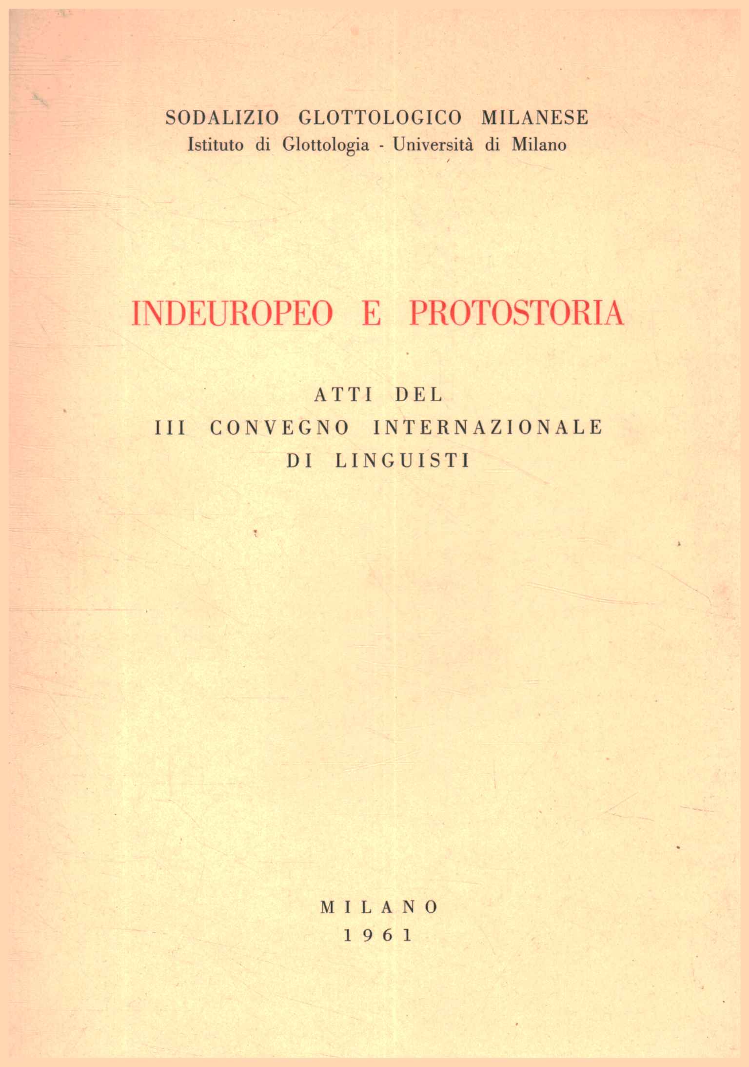 Indo-European and protohistory