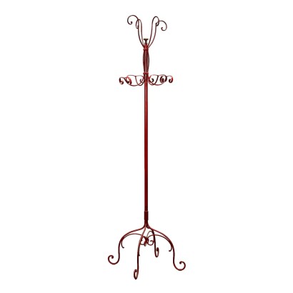 Vintage Column Shaped Coat Rack from the 1950s Wrought Iron Furnishing