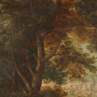 Peint avec Scène de Guérison XVIIe siècle, Scène de guérison miraculeuse