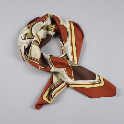 Vintage Hermès Scarf Les Coupes from the 1970s Carriages