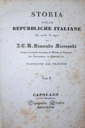 Storia delle repubbliche italiane dei se