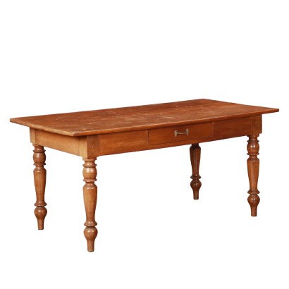 Large Ancient Table Beech Italy XX Century