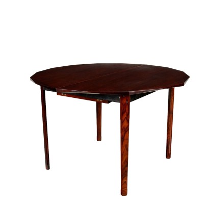 Vintage Table from the 1960s Solid Wood Exotic Woods Veneer