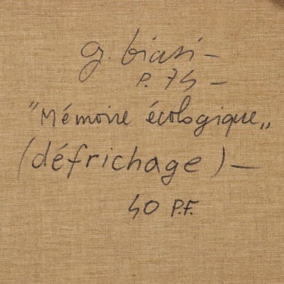 Pintura de Guido Biasi, Memoria ecológica (descongelamiento), Guido Biasi, Guido Biasi, Guido Biasi, Guido Biasi