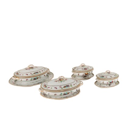 Bols et Legumières Spode Copeland Moitié du '900 Porcelaine Décoration