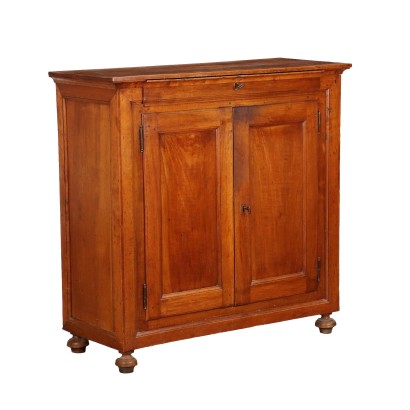 Buffet Rustique Ancien Noyer Italie Moitié du XIXe Siècle