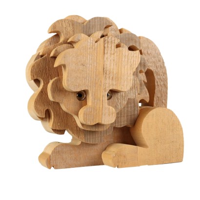 Bottega Michelangeli Orvieto, Lion en bois Bottega Michelangeli Orvi