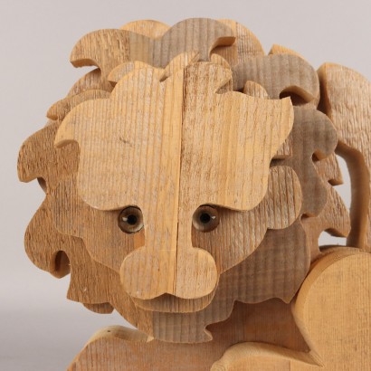 Bottega Michelangeli Orvieto, Lion en bois Bottega Michelangeli Orvi