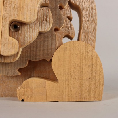 Bottega Michelangeli Orvieto, Lion en bois Bottega Michelangeli Orvi