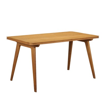 Vintage Table from the 1950s Oak Veneered Wood Furnishing