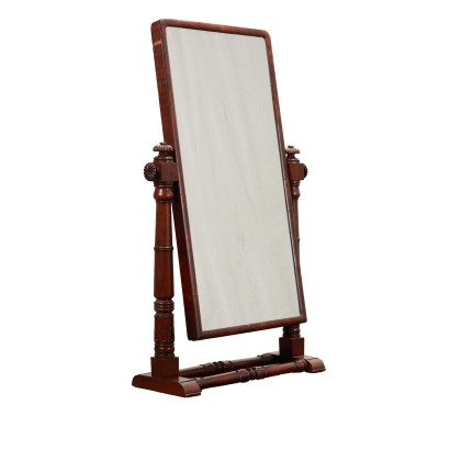 Ancient Louis Philippe Mirror Mahogany Italy Mid XIX Century
