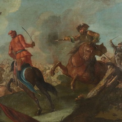 art, Italian art, ancient Italian painting, Battle scene