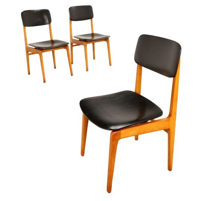 Chaises Vintage des Années 60 Hêtre Contreplaqué Meubles