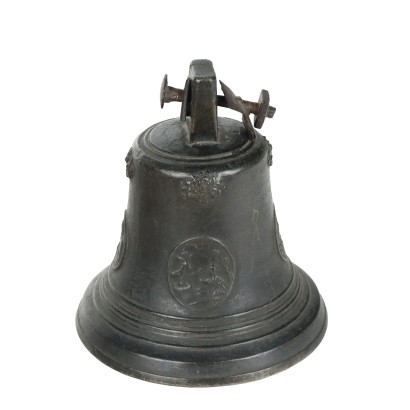 Cloche en Bronze avec Saints Italie XVIIIe Siècle