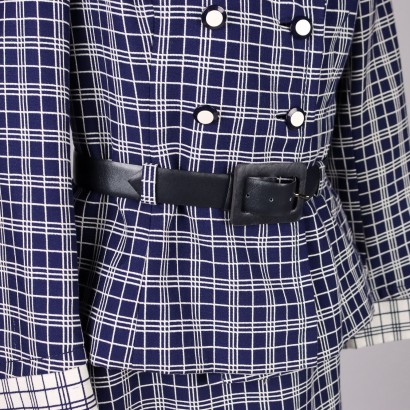 Traje Rosier blanco y azul