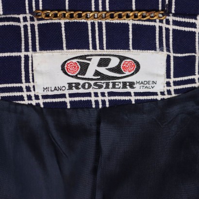 Traje Rosier blanco y azul