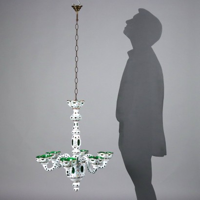 Böhmischer Kronleuchter aus Glas