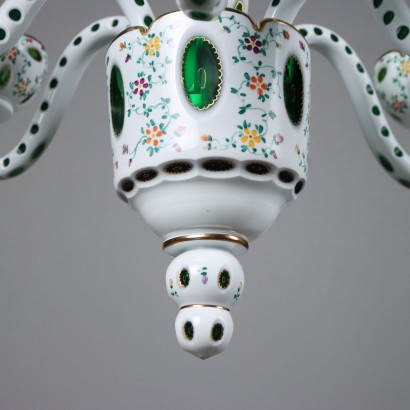 Böhmischer Kronleuchter aus Glas