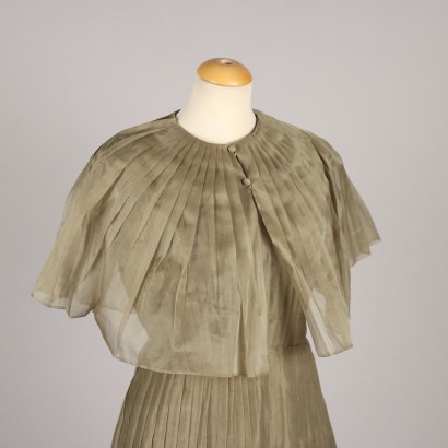 Vintage dress with cape