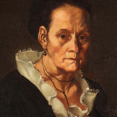 Portrait féminin peint