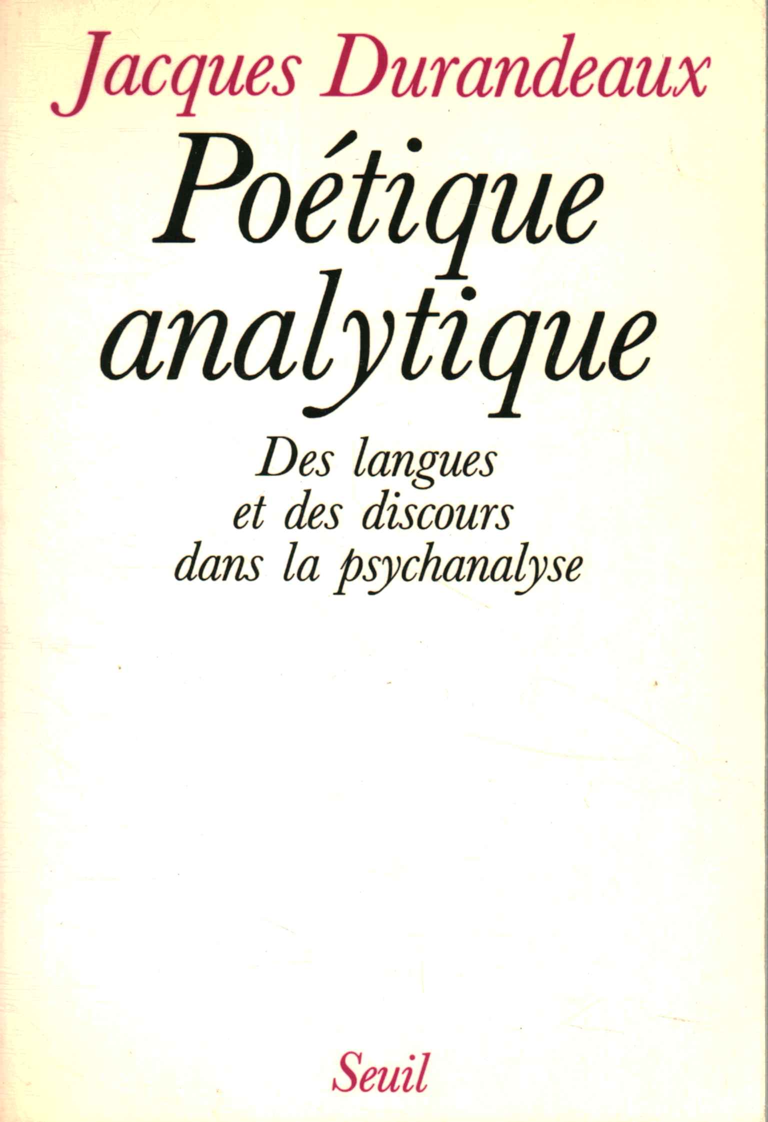 Poésie analytique