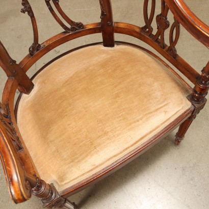 Paire de Fauteuils de Style Néoclassique