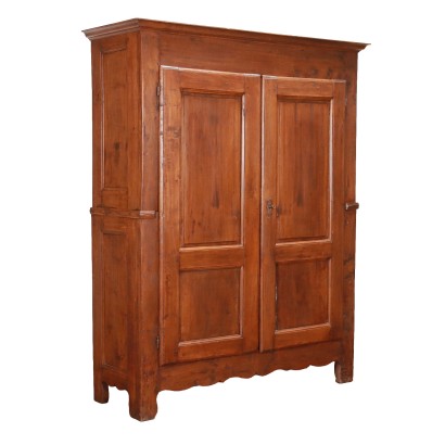 Petit Armoire en Peuplier Piémont Italie Début du XIXe Siècle