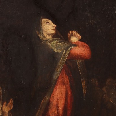 Pintura de la Crucifixión del siglo XVII.