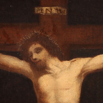 Pintura de la Crucifixión del siglo XVII.
