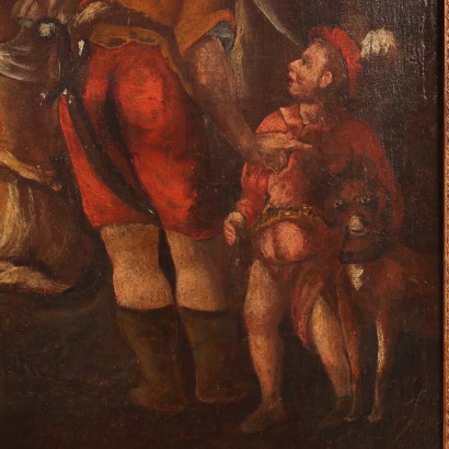 Pintura de la Crucifixión del siglo XVII.