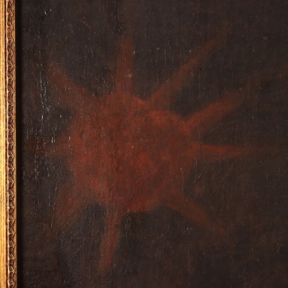 Pintura de la Crucifixión del siglo XVII.