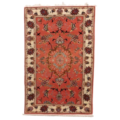 Ancient Tabriz Carpet 60 Raj Iran Cotton Wool Silk Thin Knot