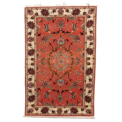 Ancient Tabriz Carpet 60 Raj Iran Cotton Wool Silk Thin Knot