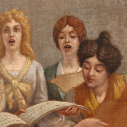 Peinture avec scène de concert