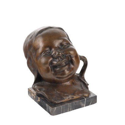 Tête d'Enfant en Bronze