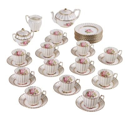 Ancient Royal Tea Set Royal Chelsea Mid XX Century Porcelain