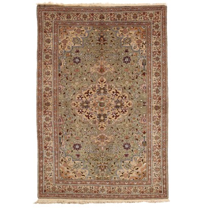 Tapis Kaisery Ancien Turquie Coton Laine Noeud Fin Fait Main