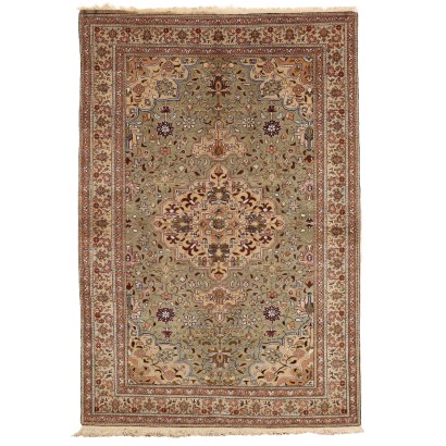 Tapis Kaisery Ancien Turquie Coton Laine Noeud Fin Fait Main