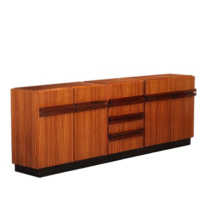 Vintage Cupboard Exotic Wood Veneer Italy 1960s