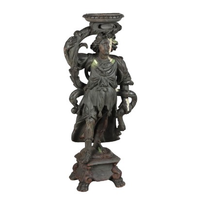 Baroque Angel Vase Holder Sculpture