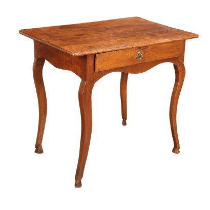 Bureau Baroque Ancien Moitié du XVIIIe Siècle Bois Gravé Noyer