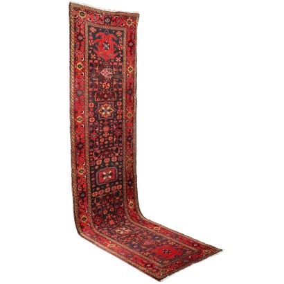 Tapis Ancien Asiatique Coton Laine Noeud Gros Fait Main