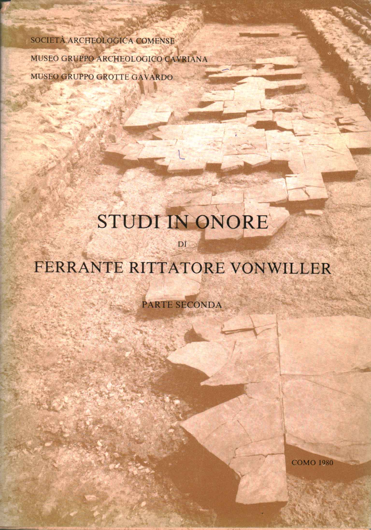 Studies in honor of Ferrante Rittatore W