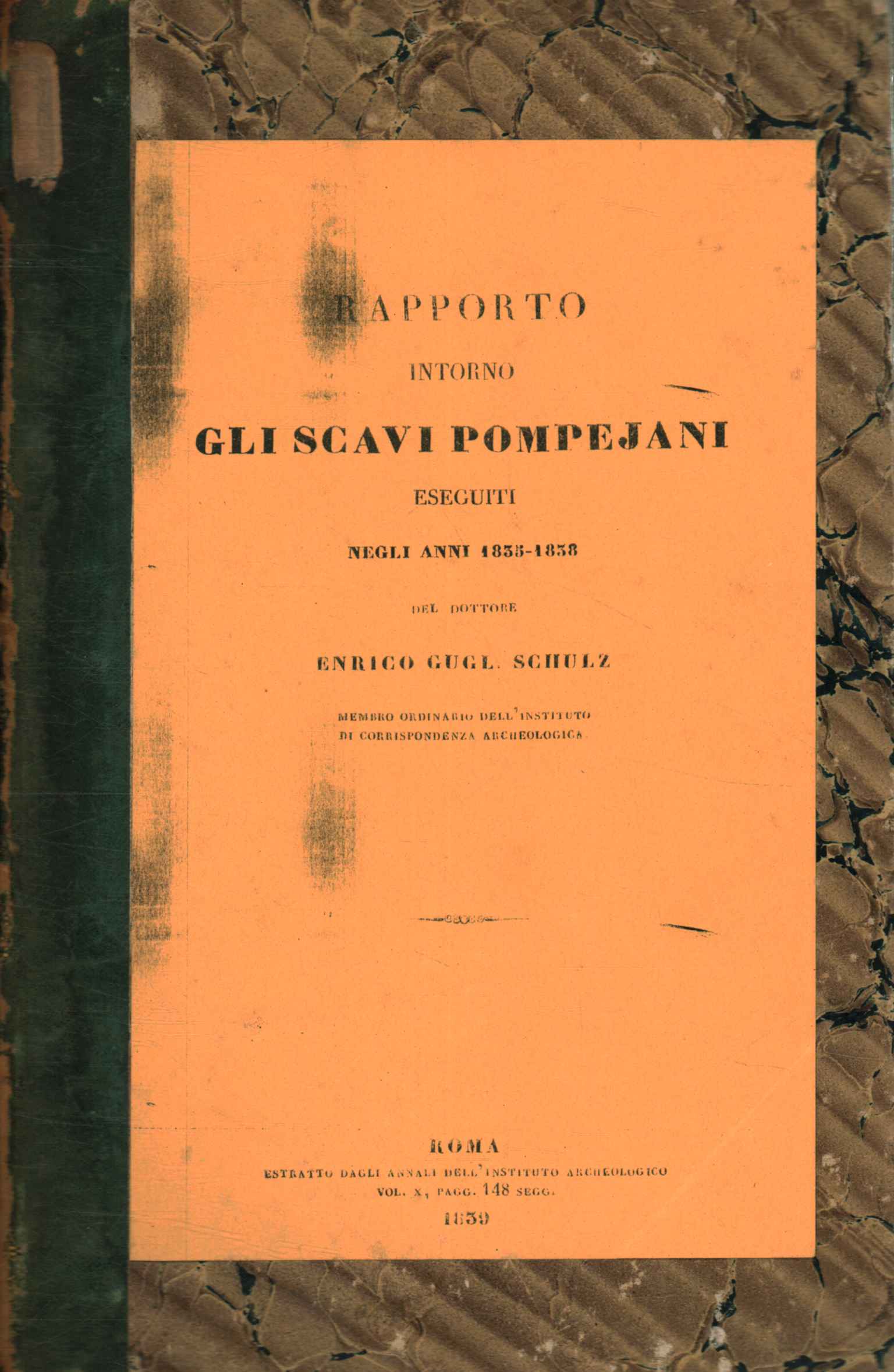 Bericht über die Ausgrabungen in Pompeji und Ese