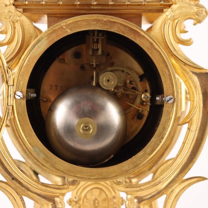 Countertop Clock in Gilded Bronze