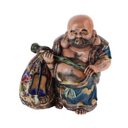 Hotei Figure en Porcelaine Kutani Japon Ére Meiji 1868-1912