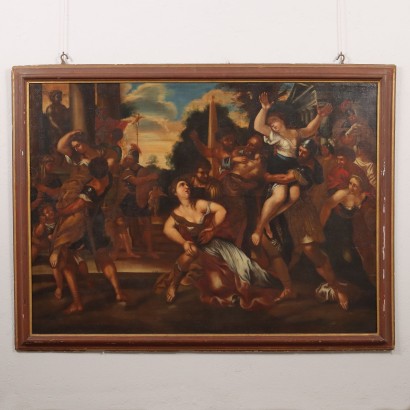 Painting with The Rape of the Sabine Women